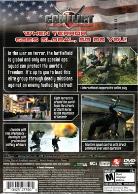 Conflict - Global Terror box cover back